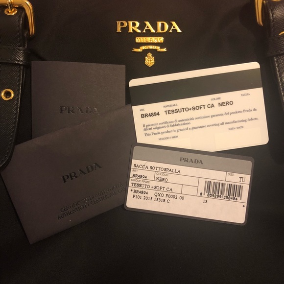 prada tessuto soft calf nero